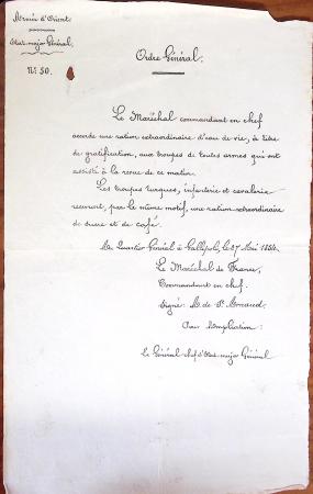 1848-1855, lot de lettres et de documents de l'ARMEE
