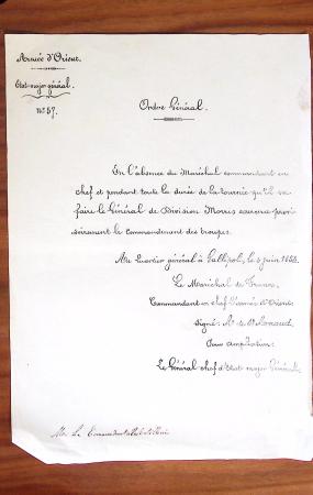 1848-1855, lot de lettres et de documents de l'ARMEE