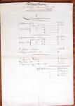 1848-1855, lot de lettres et de documents de l'ARMEE