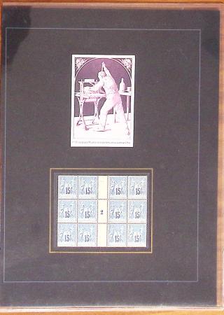 1854-1967, Lot sur plaquettes de timbres de FRANCE