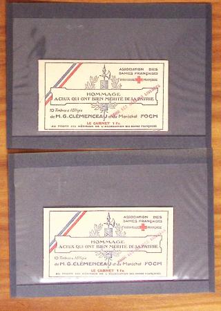 1854-1967, Lot sur plaquettes de timbres de FRANCE