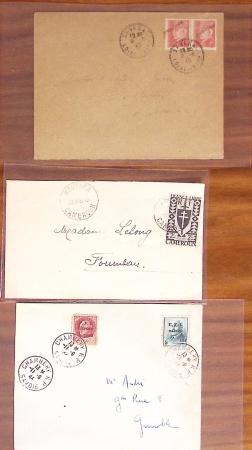 1854-1967, Lot sur plaquettes de timbres de FRANCE