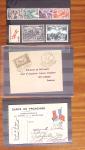 1854-1967, Lot sur plaquettes de timbres de FRANCE