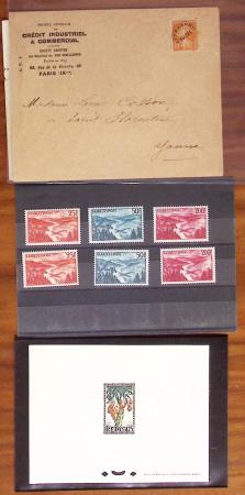 1854-1967, Lot sur plaquettes de timbres de FRANCE