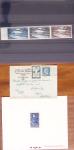 1854-1967, Lot sur plaquettes de timbres de FRANCE