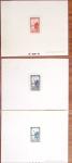 1854-1967, Lot sur plaquettes de timbres de FRANCE