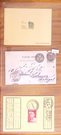 1854-1967, Lot sur plaquettes de timbres de FRANCE