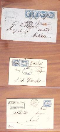 1854-1967, Lot sur plaquettes de timbres de FRANCE