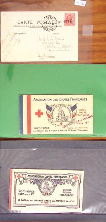 1854-1967, Lot sur plaquettes de timbres de FRANCE