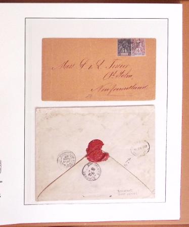 1873-1918, Solide ensemble de lettres des COLONIES
