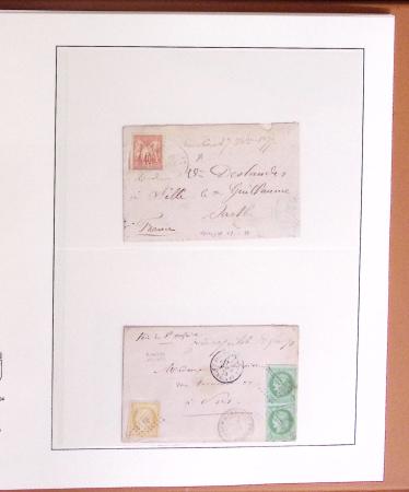 1873-1918, Solide ensemble de lettres des COLONIES