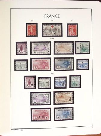 1849-2018, Collection de France en 9 albums Leuchtturm,