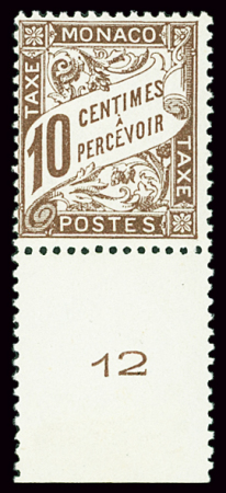 TAXE N°4 bdf avec chiffre 12, neuf **, TTB, rare ainsi