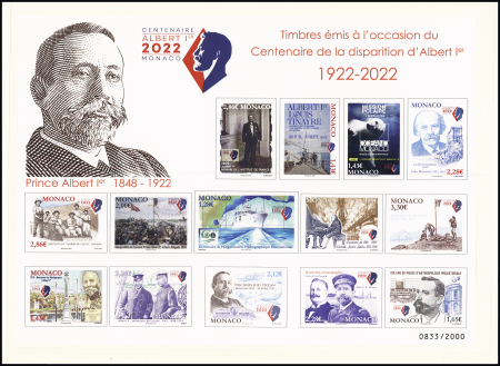 MONACOPHIL 2022, BF 108, neuf **, TTB, rare, un des