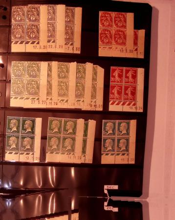 1900-1955, Important lot de coins datés classés par