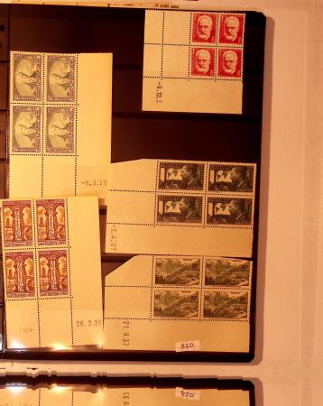 1900-1955, Important lot de coins datés classés par