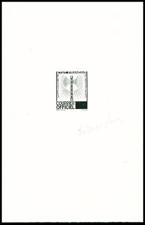 N°1 FRANCISQUE, épreuve d'atelier en noir sans faciale