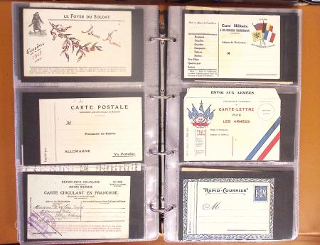 1908-1929, Collection en 9 classeurs comprenant plus