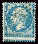 N°24b 80c rose, piquage décalé montrant amorce de TETE-BECHE,