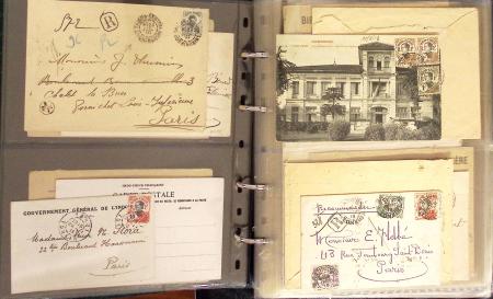 1891-1944, Collection en 4 classeurs dont 3 de cartes