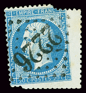 Spectaculaire piquage de travers sur n°22 obl. GC 2226,