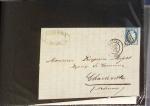 1828-1896, Petit classeur de 25 lettres, dont n°4,