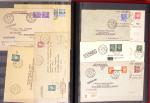 1944-45, Classeur comprenant 8 blocs avec affranchissements