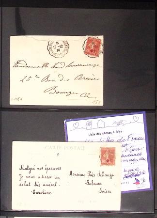 1900-2001, 2 classeurs avec plus de 300 lettres avec