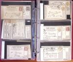1872-1896, Classeur avec collection avancée CP, entiers,