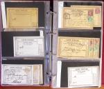 1872-1896, Classeur avec collection avancée CP, entiers,