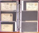 1872-1896, Classeur avec collection avancée CP, entiers,
