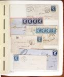 1849-1902, Solide ensemble de lettres en album avec