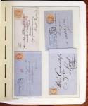 1849-1902, Solide ensemble de lettres en album avec