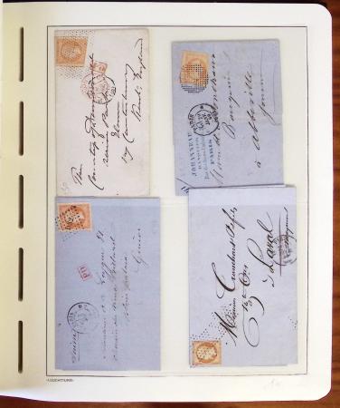 1849-1902, Solide ensemble de lettres en album avec