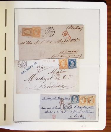 1849-1902, Solide ensemble de lettres en album avec