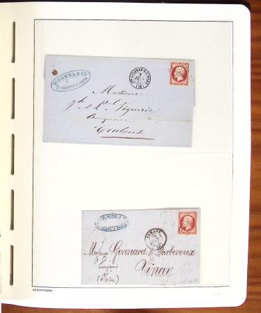 1849-1902, Solide ensemble de lettres en album avec