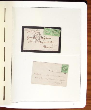 1849-1902, Solide ensemble de lettres en album avec
