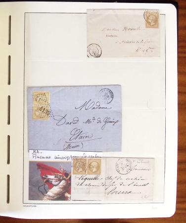1849-1902, Solide ensemble de lettres en album avec