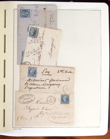 1849-1902, Solide ensemble de lettres en album avec