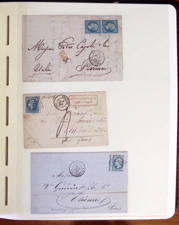 1849-1902, Solide ensemble de lettres en album avec