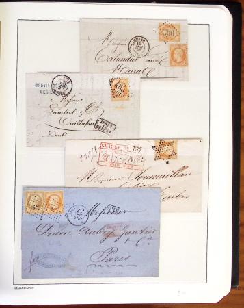1849-1902, Solide ensemble de lettres en album avec