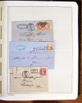 1849-1902, Solide ensemble de lettres en album avec