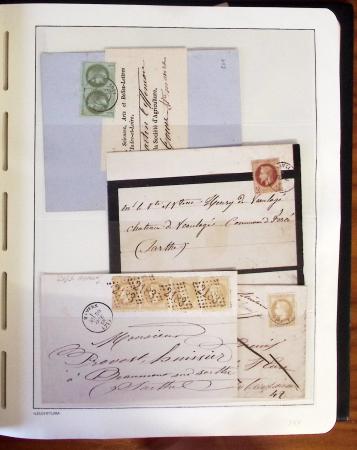 1849-1902, Solide ensemble de lettres en album avec