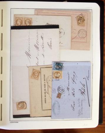 1849-1902, Solide ensemble de lettres en album avec