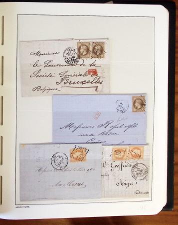 1849-1902, Solide ensemble de lettres en album avec