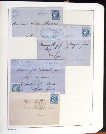 1849-1902, Solide ensemble de lettres en album avec
