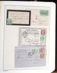 1849-1902, Solide ensemble de lettres en album avec