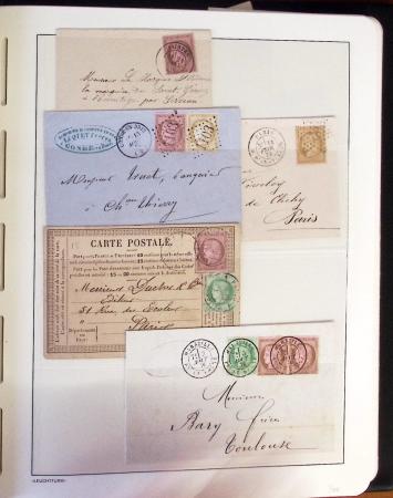 1849-1902, Solide ensemble de lettres en album avec