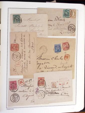 1849-1902, Solide ensemble de lettres en album avec