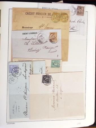 1849-1902, Solide ensemble de lettres en album avec